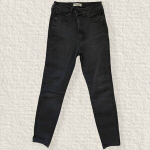 MADEWELL 10” High Rise Black Skinny Jeans